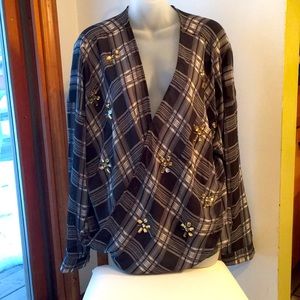 Venus slimming sequin blouse